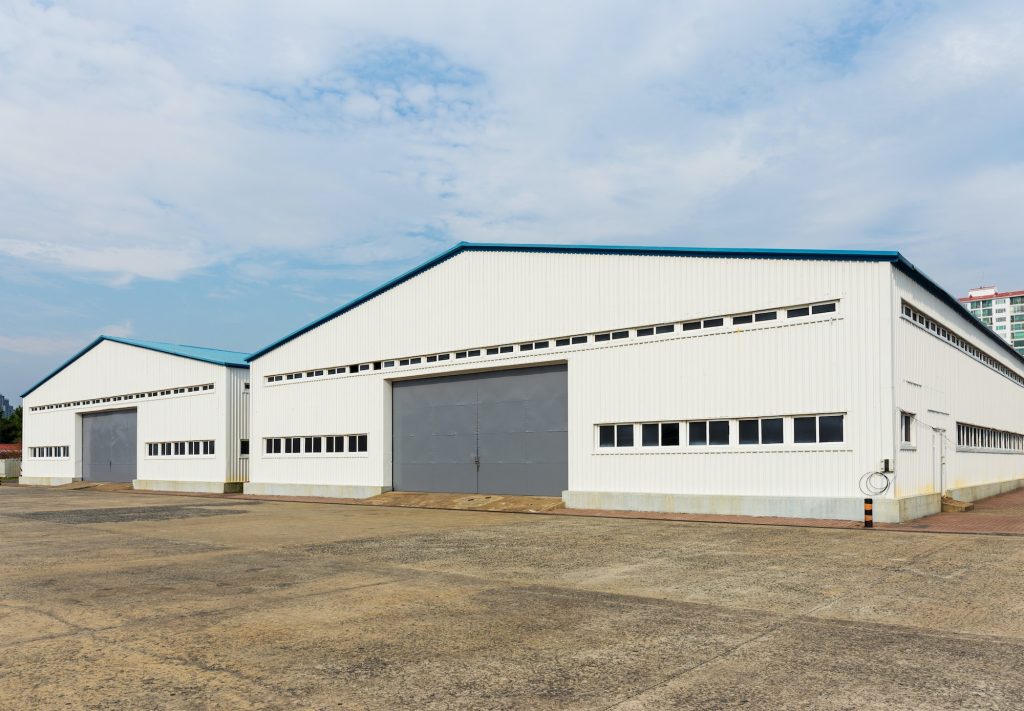 Storage warehouse at outdoor