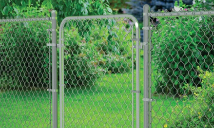 Chain link gate park gate yard gate www.fencedevelop.com ...